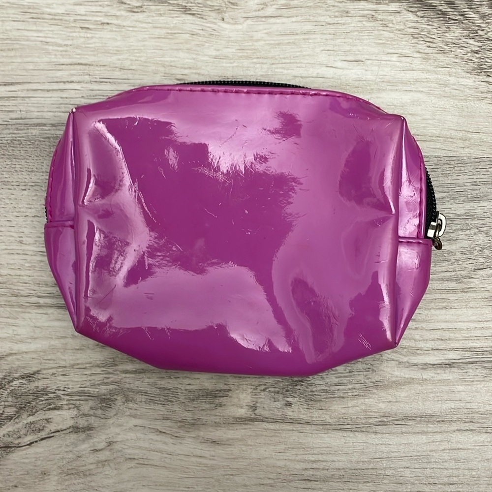 **Free Upon Request with Any Purchase** Lancome Purple Zip Top Makeup Bag